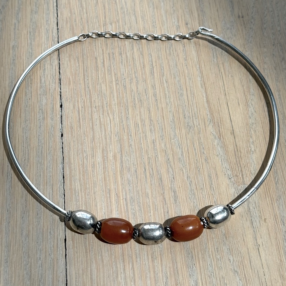 Sterling Necklace with beads